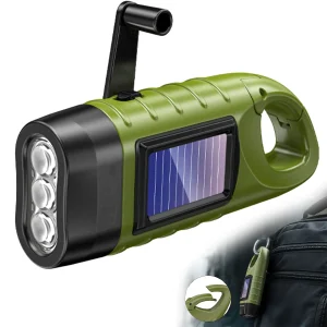 Flashlight Solar/Hand-crank